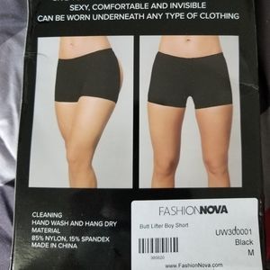 Butt lifter boy shorts